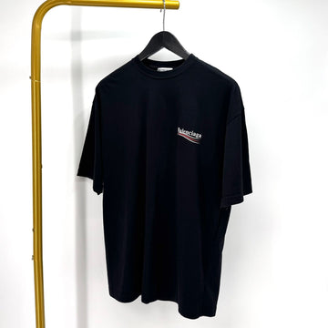 Balenciaga Wave Logo Oversized T-Shirt Black (570791) 157650117