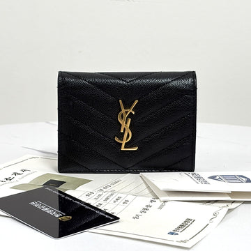 Saint Laurent Monogram Women's Compact Wallet Black (530841) 157650160
