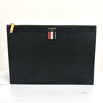 Thom Browne Three Stripe Clutch Bag Black Small (MAC019L) 157650520