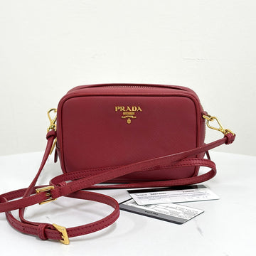 Prada Saffiano Mini Crossbody Bag Red (1N1674) 157650677