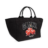 Ganni 26 BLACK XXL CHERRY TOTE 157655948 [P]