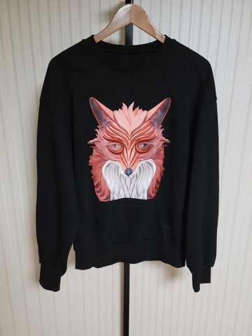 JUUN.J Fox-Print Sweatshirt Maxim Schwarz JC8341P025 [46] 157665894