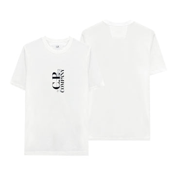 CP COMPANY 25SS Logo-Druck T-Shirt Weiß 18CMTS138A 103 140179738 [P]