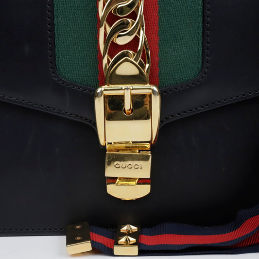 GUCCI スモールトートショルダーバッグ ブラック 157388866 [P]