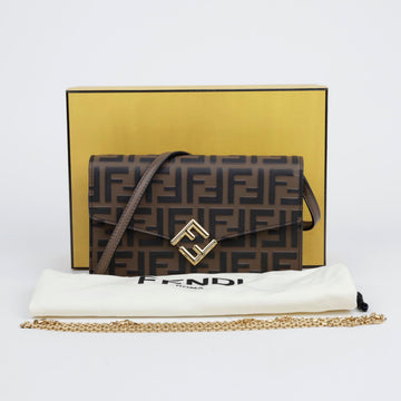 Fendi Diamond Chain Shoulder Crossbody Bag 157406742