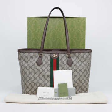 Gucci Ophidia GG Medium Tote Bag Brown 157522483