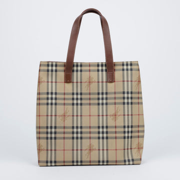 Burberry Haymarket Check Tote Bag 157576163