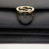 GUCCI インターロッキング G ミディアム チェーン ショルダーバッグ ブラック 157388957 [P]