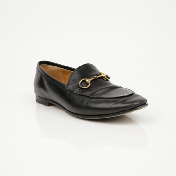 Gucci Women's Jordan Horsebit Black Loafers 157592726