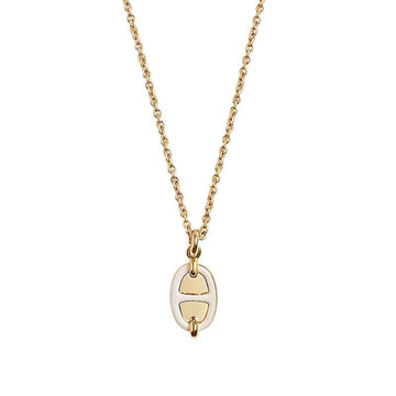 Hermes Mini Maillon Pendant Small Model Women's Necklace Cream Gold H100053FED3 157690595