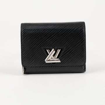 LOUIS VUITTON Twist XS Epileder Geldbörse Schwarz 157343352