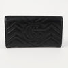 GUCCI GG Marmont Continental Long Wallet Black 157386687 [P]