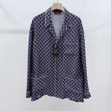 Gucci GG Logo Multicolor Silk Shirt 157691658