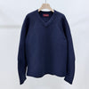 GUCCI V-Ausschnitt Strickpullover Navy 157691691 [P]