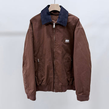 Gucci Logo Cotton Bomber Jacket Brown 105 157691704