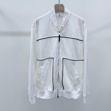 Brunello Cucinelli French Terry Zip-Up White 157692198