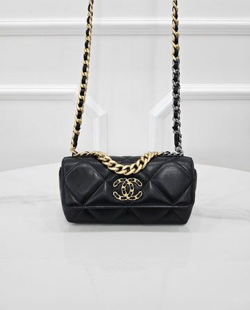 CHANEL 19 Sunglasses Chain Crossbody Bag AP2060 157692372