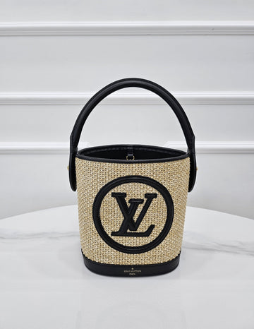 Louis Vuitton Raffia Petit Bucket Bag M59961 150697968
