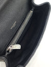 Saint Laurent Matelassé College Silver Chain Medium Shoulder Bag 487213 157734758 [P]