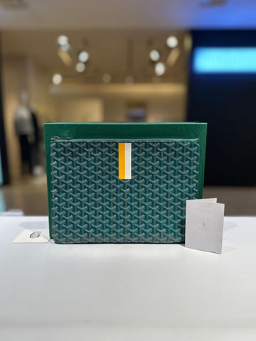 Goyard MGM Green Macaj Clutch 157739572