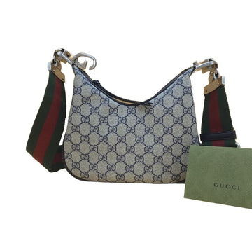 GUCCI Attache GG Supreme Canvas Kleine Schultertasche Braun 699409 157776118 [P]