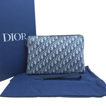 DIOR Oblique Jacquard A4 Flach Tasche Clutch Handriemen 157776123 [P]