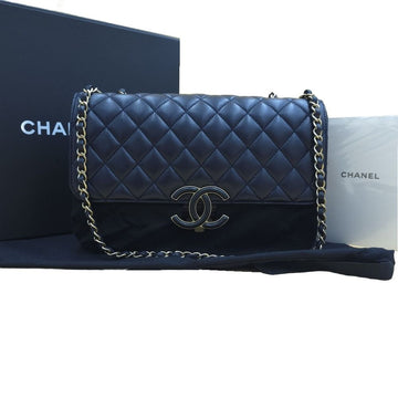 CHANEL Chic Classic Medium Lambskin Flap Shoulder Bag Navy A57276 157776144 [P]