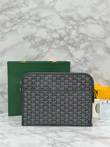 Goyard Jouvence Clutch Bag GM Grey 157779804 [P]