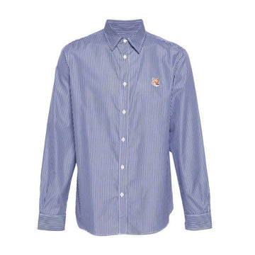 MAISON KITSUNE Foxhead Streifenhemden MM00411WC2046 S481 121502886