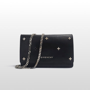 Givenchy Black Cross Stud Chain Crossbody Bag 25A0136 157789677
