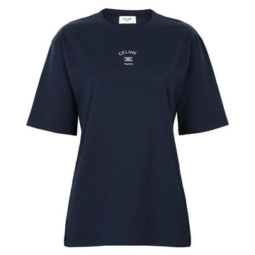 Celine Navy White Loose T-Shirt 157789699