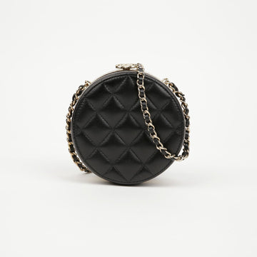 CHANEL Round Shoulder Crossbody Bag 157364850