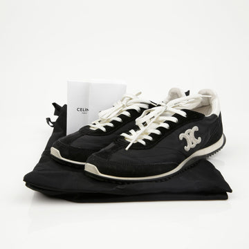 Celine Trioph Racer Low Top Sneakers Black 157406722