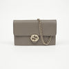 GUCCI インターロッキング G ミニ ウォレット チェーンバッグ グレー 157521633 [P]