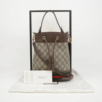 GUCCI オフィディア GG スモール バケット バッグ ブラウン 157550232