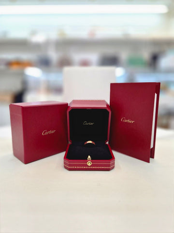 Cartier Love Ring Pink Gold 51 Size Diamond 1p Ring Full Set 157795902