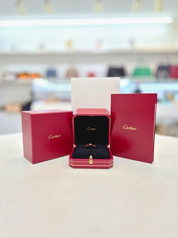 Cartier Small Pink Gold Ring 60 Size Full Set B40852 157795939