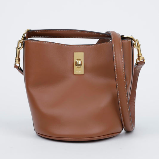 Celine Tin Bucket Tote Shoulder Bag Brown 157407939 [P]