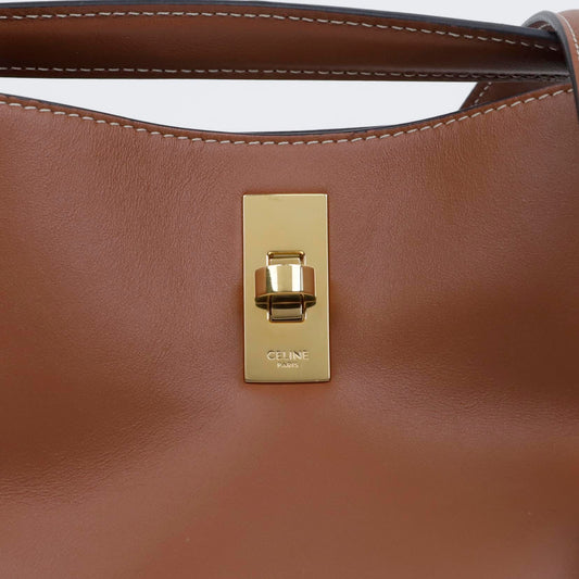 Celine Tin Bucket Tote Shoulder Bag Brown 157407939 [P]