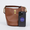 CELINE バケツトートショルダーバッグ タン 157407939 [P]