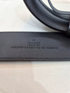 GUCCI Wide Leather Belt 38 inch Black 400593 157797095 [P]
