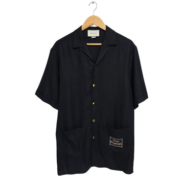 Gucci Short Sleeve Linen Shirt 623169 ZADDU 157797106