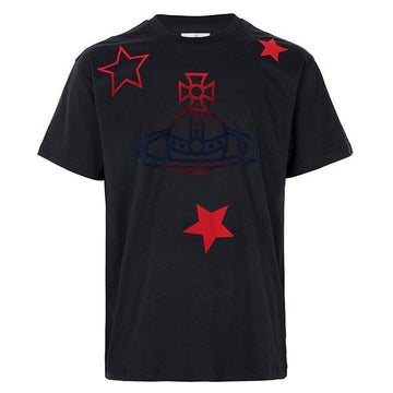 Vivienne Westwood Classic Orb Star T-Shirt Black 26SS 3G010056 J00B9 N401 157797346