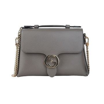 Gucci Interlocking Top Handle Gold Shoulder Bag 37439K 157797357