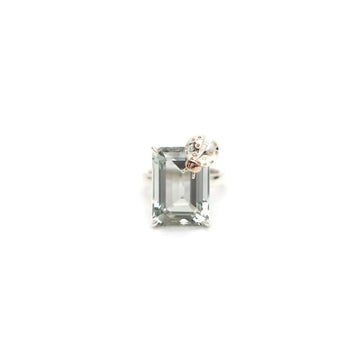 Tiffany & Co Silver Green Quartz Rose Gold Ladybug Ring 44173743 157797503