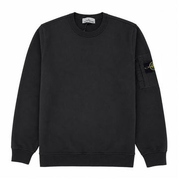 STONE ISLAND Wappen-Patch Baumwollfleece Sweatshirt 157783790