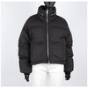 AMI Heart Logo Leather Patch Down Jacket 120082477 [P]