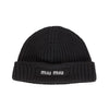 Miu Miu Embroidered Logo Wool Beanie 5HC375 2CSF F0967 115111729 [P]