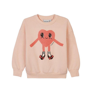 Mini Rodini Heart Shoes Chenille Sweatshirt 155924156