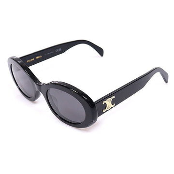Celine Black Acetate Oval Triumph Women's Sunglasses 4S194CPLB38NO 157799938